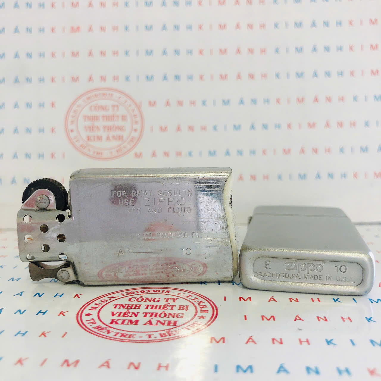 Bật lửa Zippo Slim Mỹ SATIN trơn, Cam kết hàng chính hãng có giấy Hải quan gửi kèm đơn hàng