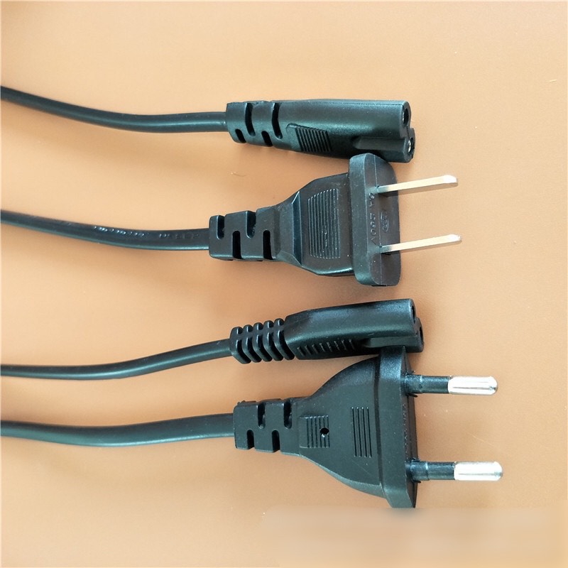 Dây nguồn AC đuôi số 8 2 lỗ, dài 1.5 mét, dùng cho loa kéo, đèn sạc, quạt sạc, máy in...