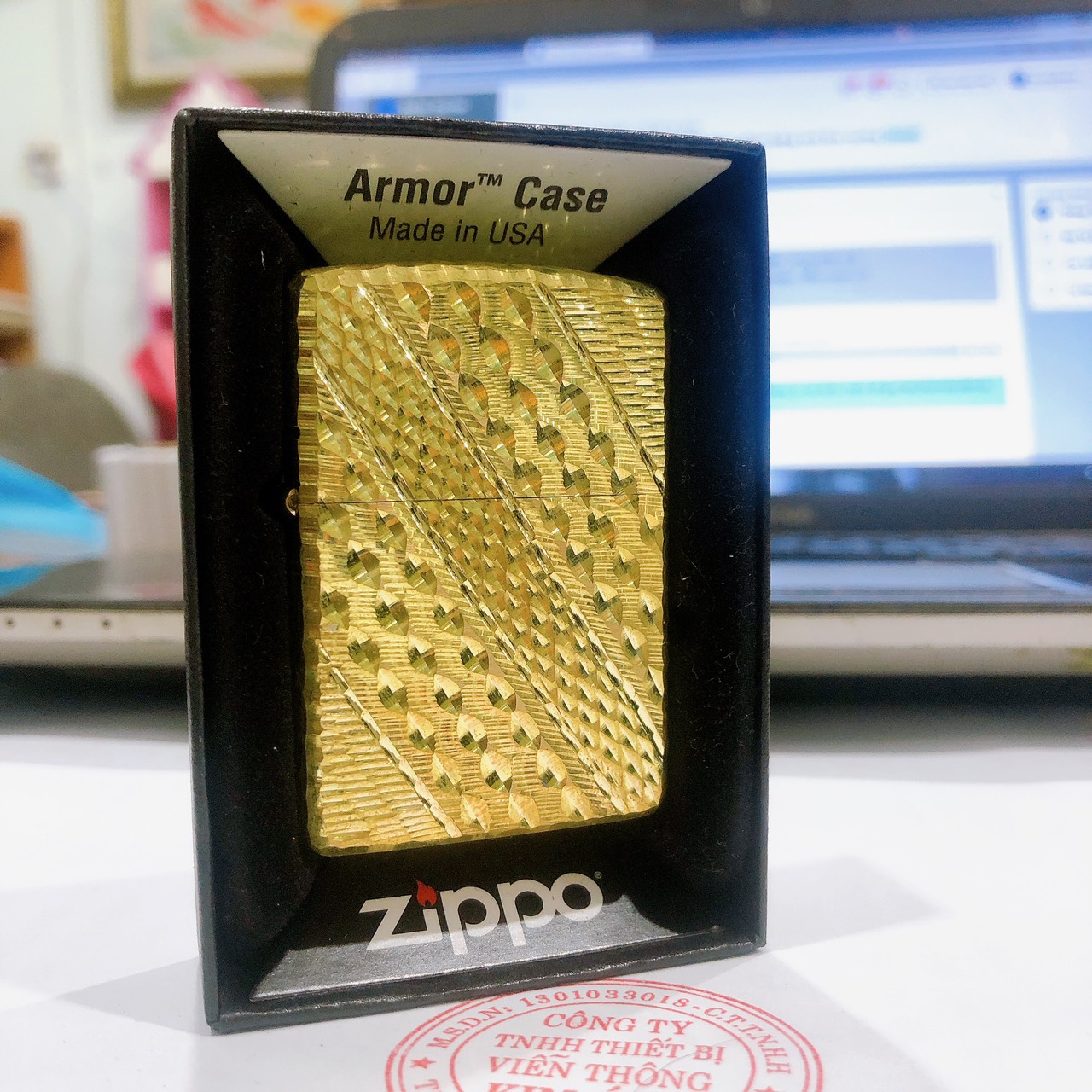 Zippo MỸ ARMOR BRASS đồng, gõ búa 5 mặt 3 mẫu thịnh hành, Hàng chính hãng