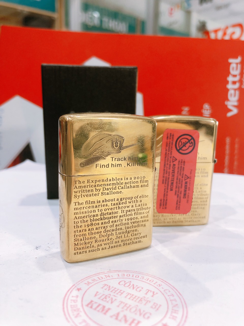 Bật lửa Zippo Armor vỏ dầy, khắc chìm Chim Đậu Đầu Lâu, hàng loại 1 vỏ bằng đồng có tem đỏ