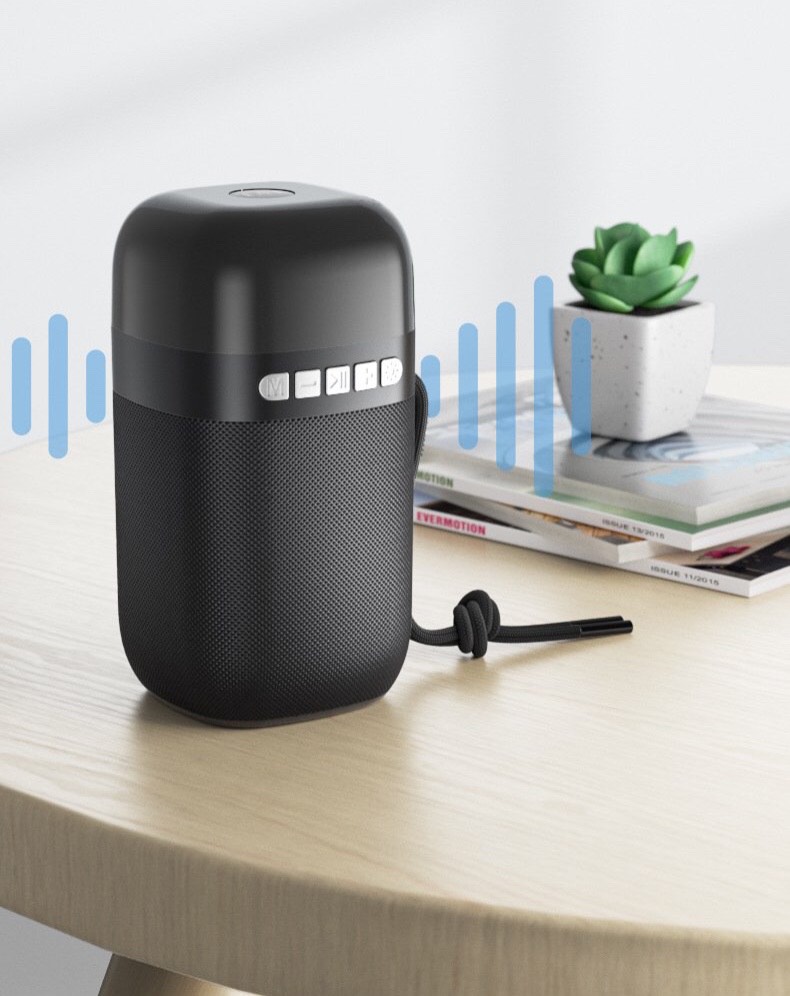Loa bluetooth không dây ngoài trời BS-38D mới Đèn Led nhiều màu sắc