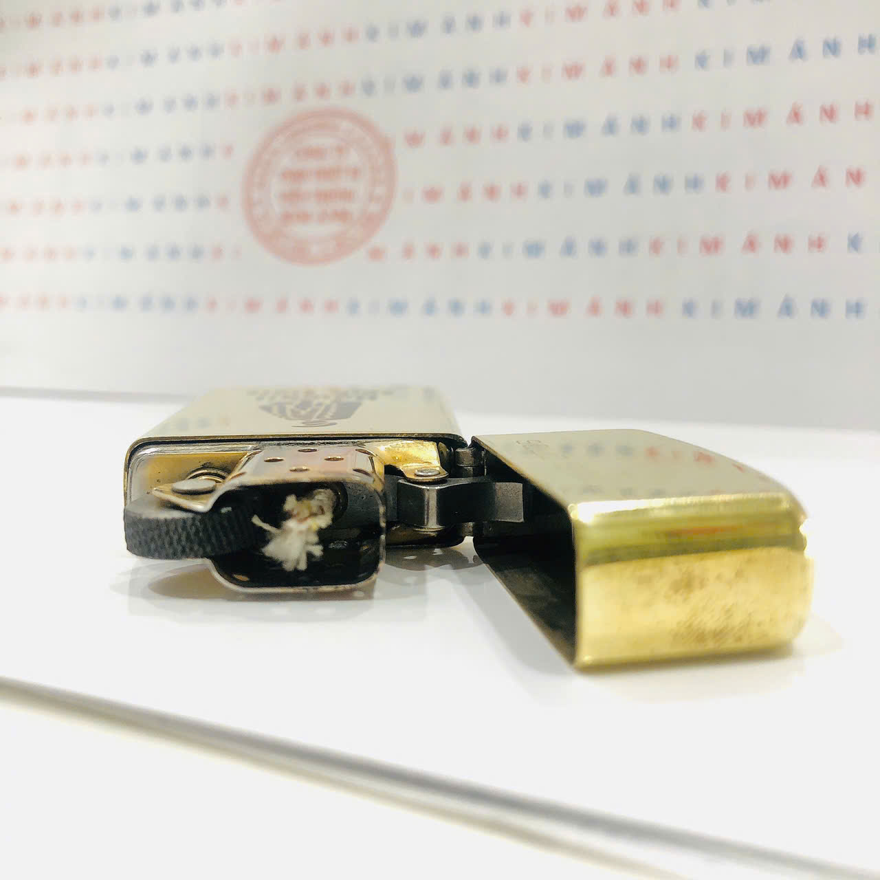 Bật lửa Zippo Slim Mỹ chu niên Hawaii hiếm gặp, sản xuất 1989, hàng chính hãng có giấy Hải quan gửi kèm đơn hàng