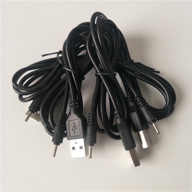 Dây cáp sạc lỗ nhỏ 5V,  USB ra DC 2.0 mm chất lượng cao, dài 1 mét