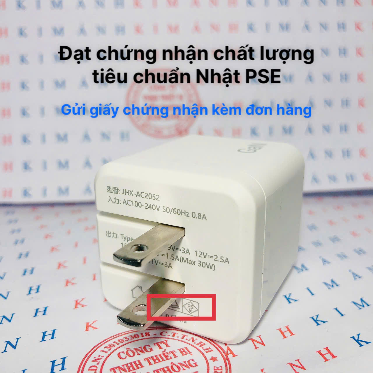 Củ sạc xuất Nhật GaN 30W KFLY ( JHX-AC2052) đạt chứng nhận PSE tiêu chuẩn Nhật Bản, bảo hành chính hãng 12 tháng