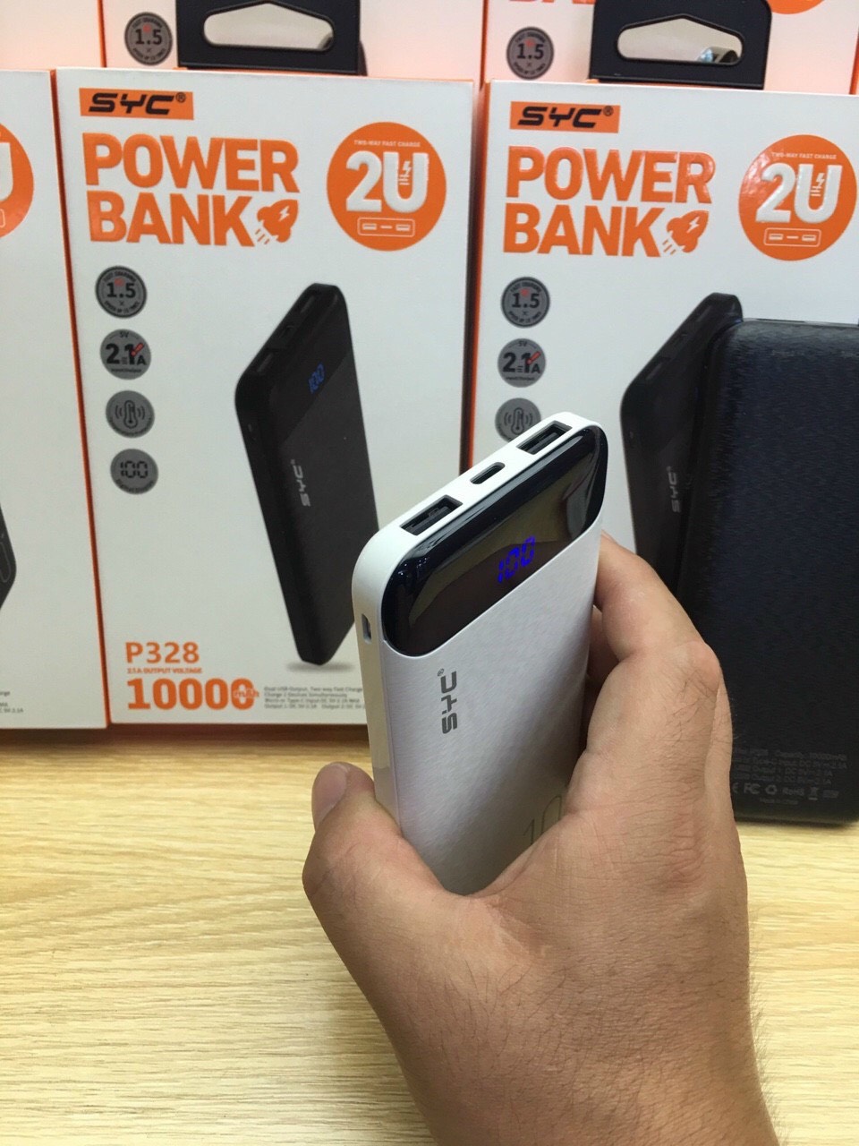 Chính hãng- Pin sạc dự phòng SYC  P328 Dung Lượng 10.000 mah