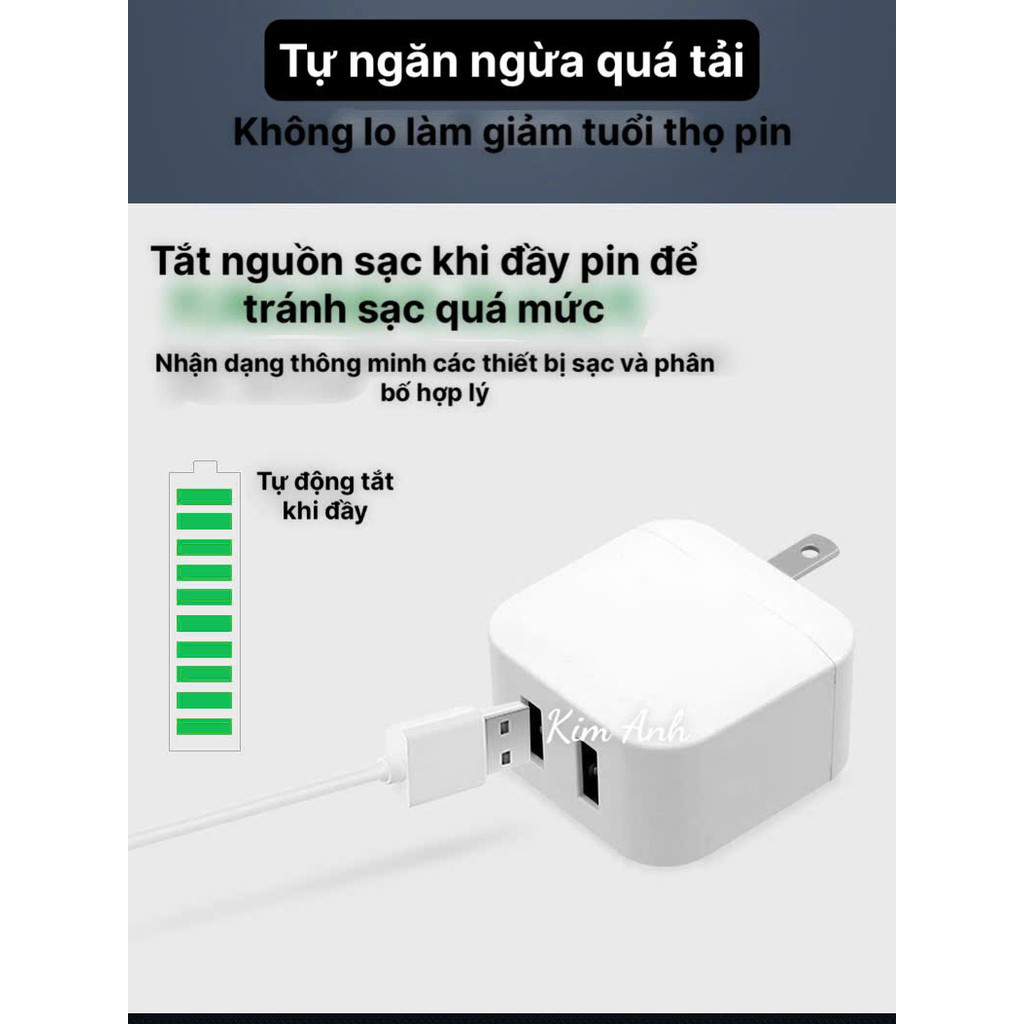 Củ sạc xuất Nhật 5V-3.4A KFLY ( JHX-AC2007) chứng nhận PSE tiêu chuẩn Nhật Bản, bảo hành chính hãng 12 tháng