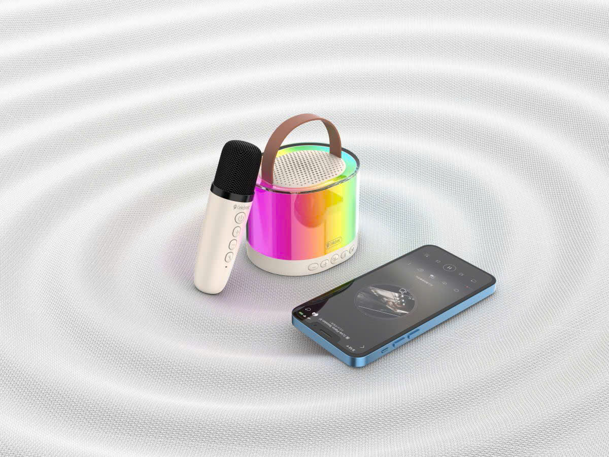 Loa Bluetooth Celebrat SP-18 kèm Micro hát Karaoke gia đình , âm thanh vòm, hàng chính hãng, cho dùng thử 30 ngày