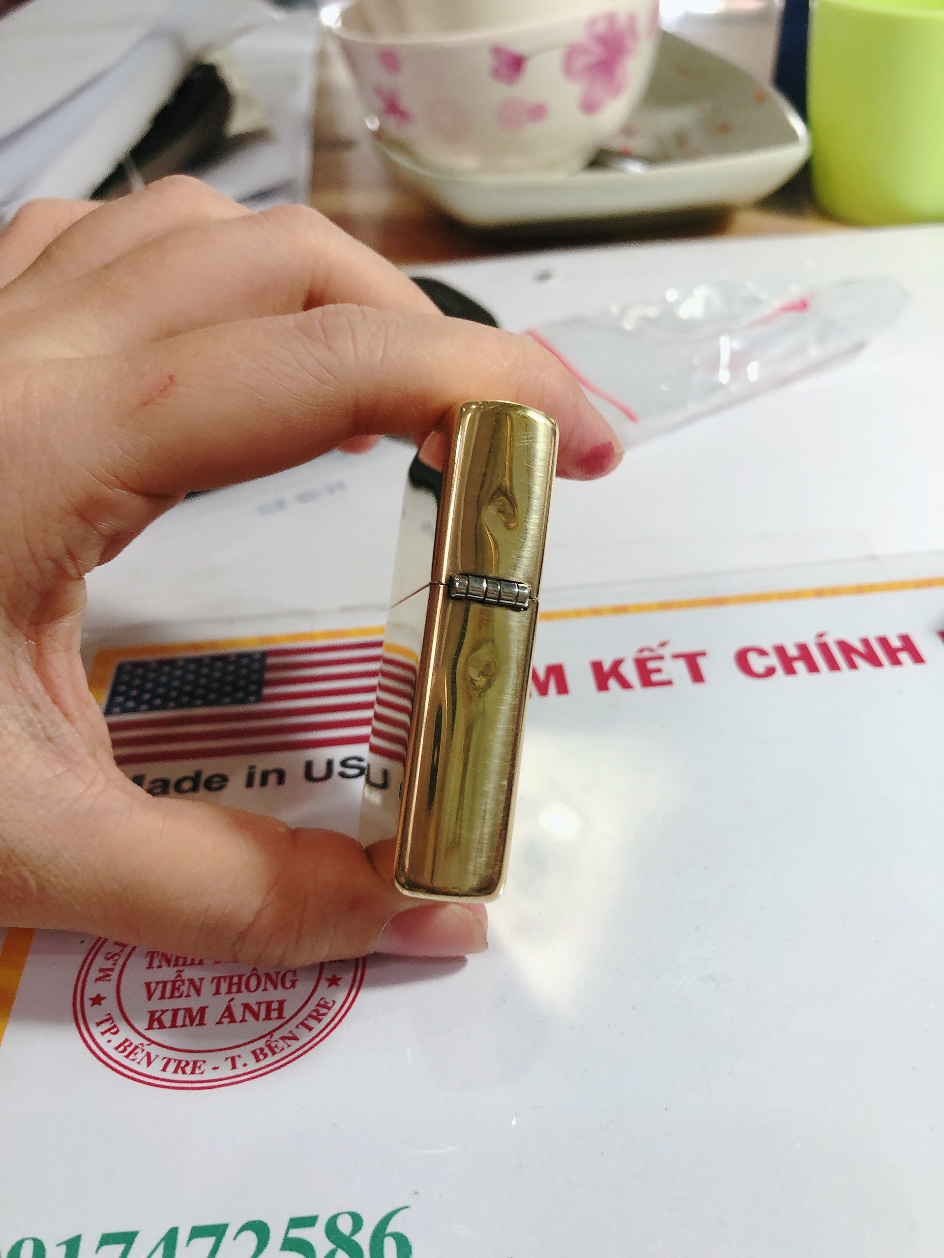 Bật lửa Zippo Mỹ Solid Brass, khắc ăn mòn chủ đề Quân Sự, Hàng chính hãng
