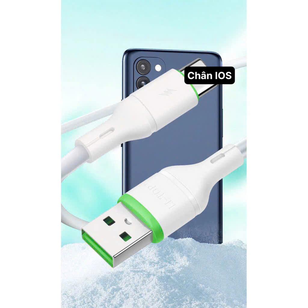 Dây sạc nhanh LI-TOP LX11 chân IOS / L  (hộp giấy) công suất 66W, Kim Ánh cho dùng thử 30 ngày, bảo hành 12 tháng