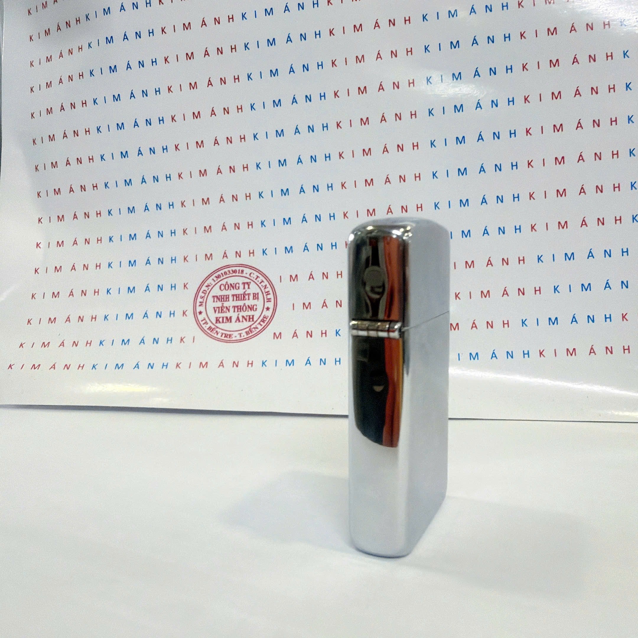 Bật lửa Zippo Mỹ Slim Brushed Chrome, hàng chính hãng có giấy nhập khẩu gửi kèm theo đơn hàng