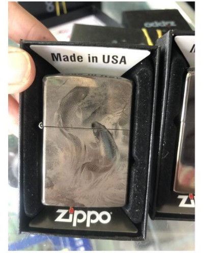 Bật lửa Zippo Cá Chép Vượt Vũ Môn