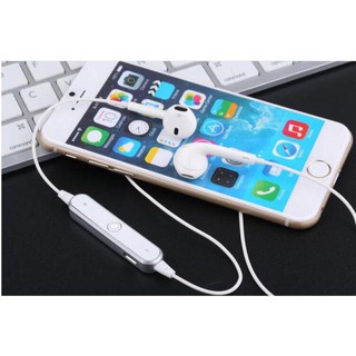 Tai nghe Bluetooth S6,  2 tai, dây choàng cổ kiểu dáng thể thao