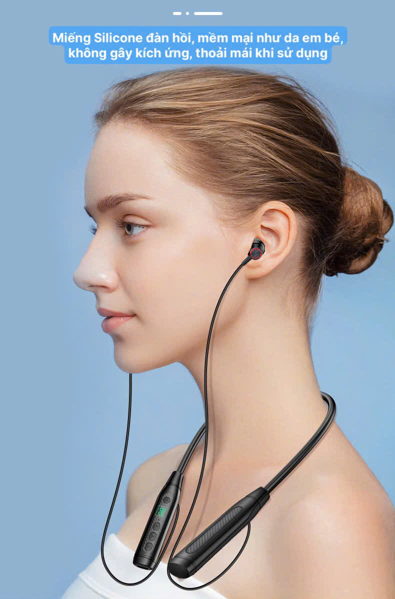 Tai nghe Bluetooth Duopuni L31 Kiểu dáng thể thao, vừa tập vừa nghe nhạc, cam kết hàng chính hãng bảo hành 12 tháng