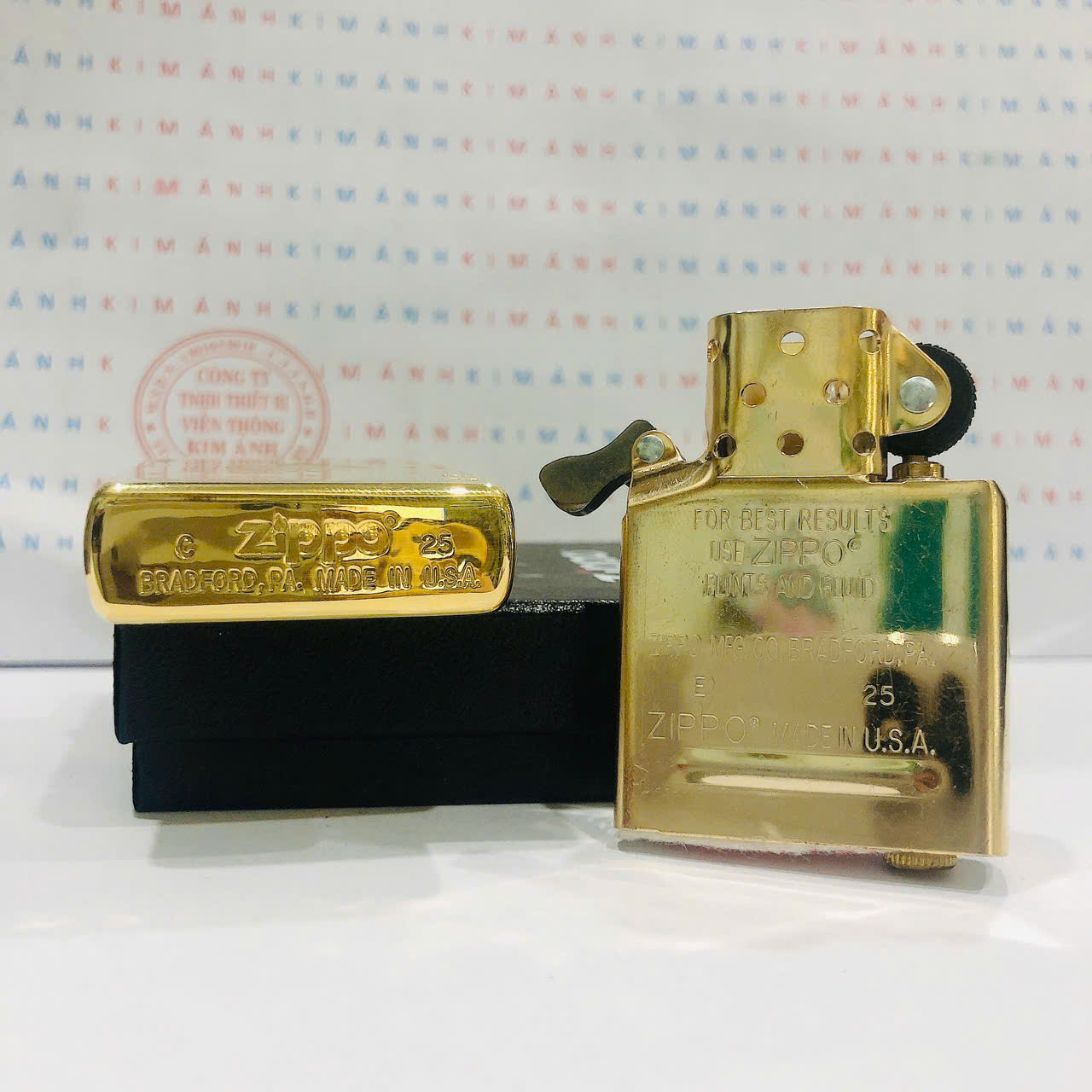 Bật lửa Zippo Mỹ Treasure 204B Chủ Bài Át Bích, Cam kết hàng chính hãng có giấy Hải quan gửi kèm đơn hàng