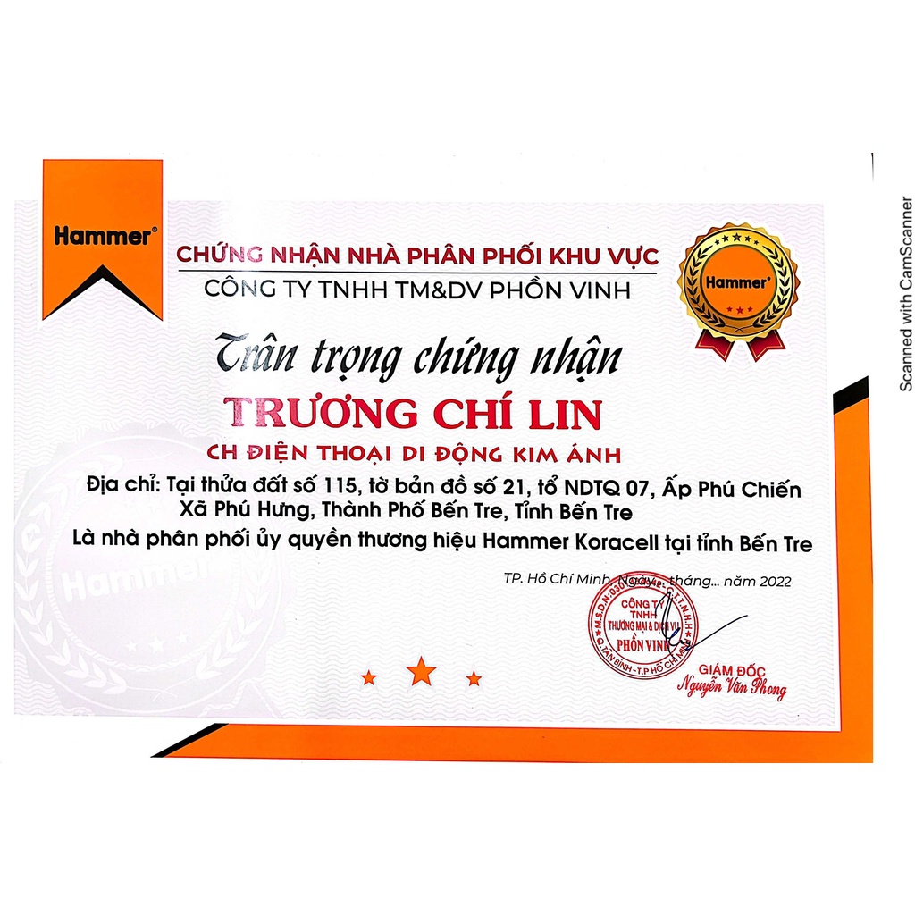 Pin Sạc Dự Phòng Hammer H-PC06 22.5W - 50.000mAh, Kim Ánh Cam Kết Hàng Chính Hãng Bảo Hành 12 Tháng