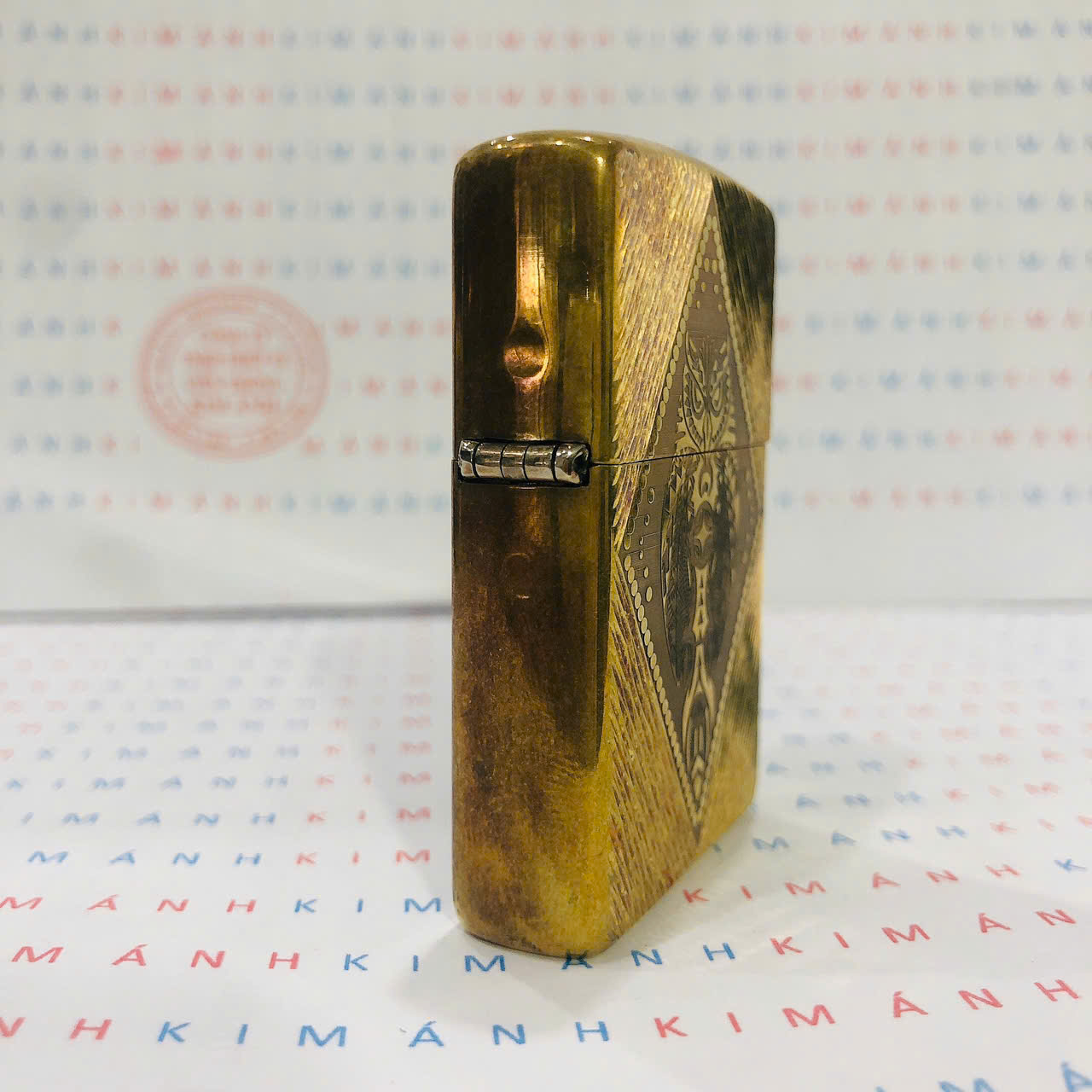 Bật lửa Zippo Mỹ chủ đề Chim Cú Mèo Brass, Cam kết hàng chính hãng có giấy Hải quan gửi kèm đơn hàng