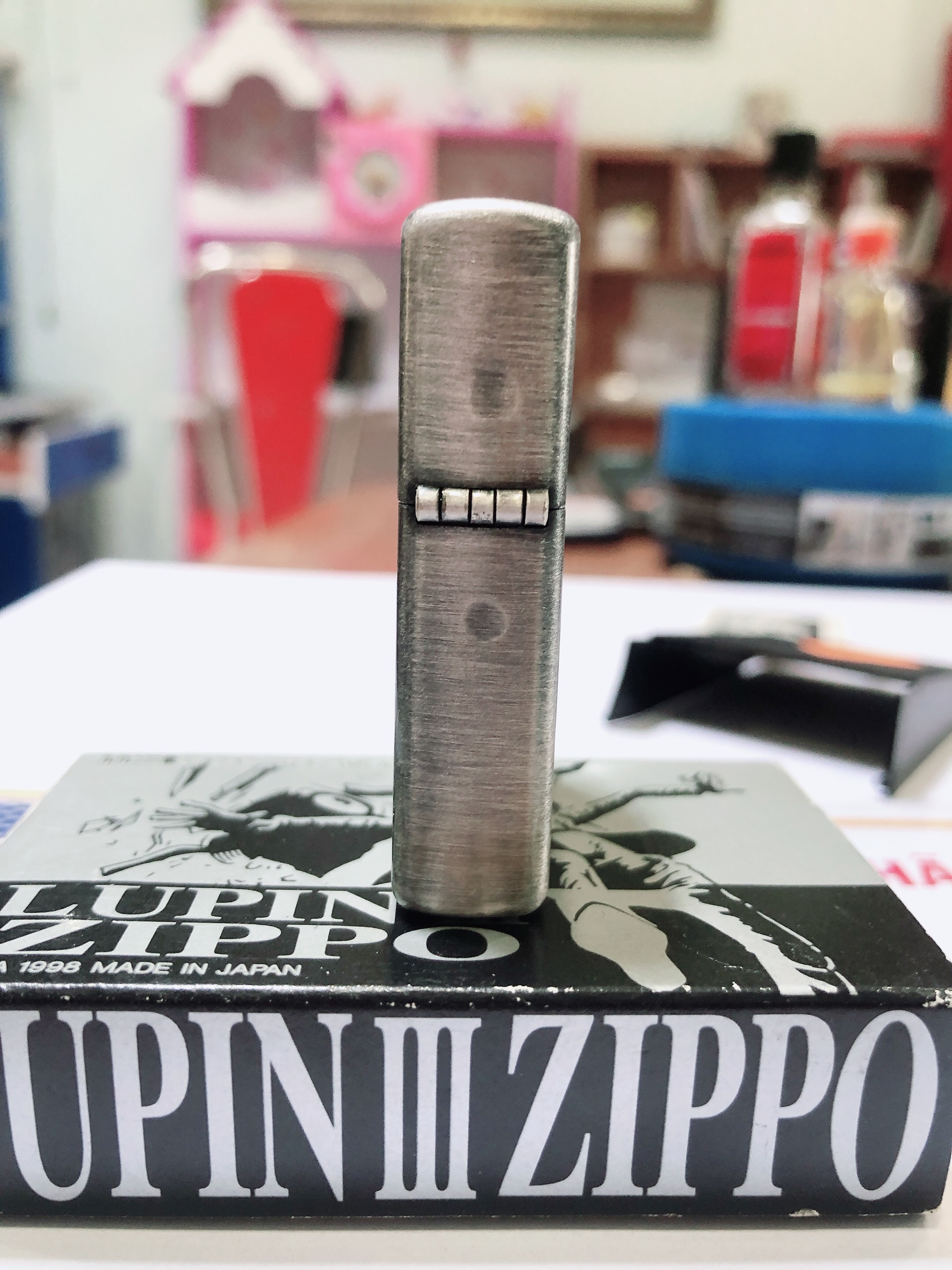 Bật lửa Zippo Mỹ Khắc ăn mòn Full nắp, chủ đề Lunpin III, bản giới hạn, sản xuất 1997, Hàng chính hãng