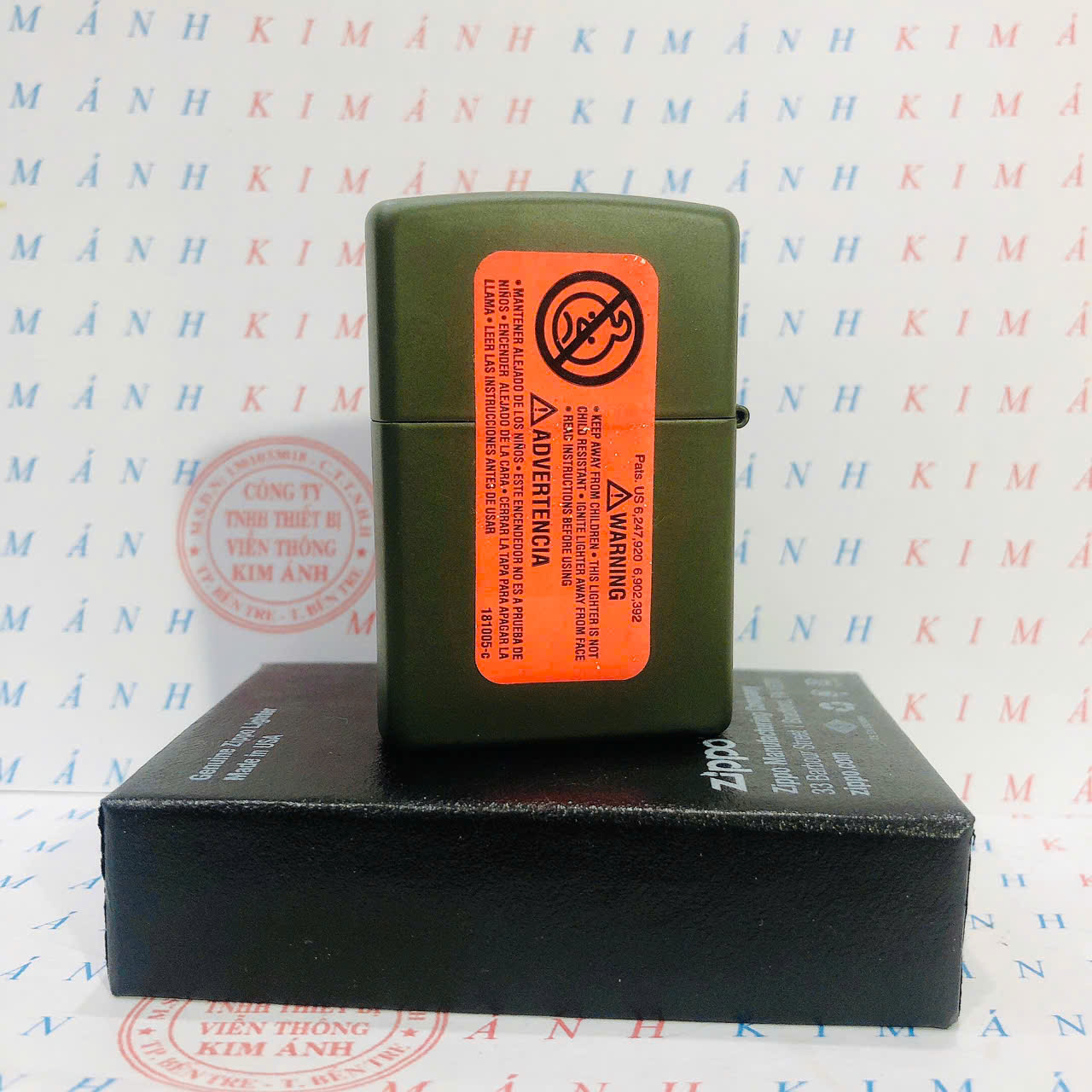 Hộp quẹt, bật lửa Zippo Mỹ, Brass phủ sơn chủ đề Thổ Dân 8, hàng chính hãng có giấy Hải Quan đi kèm