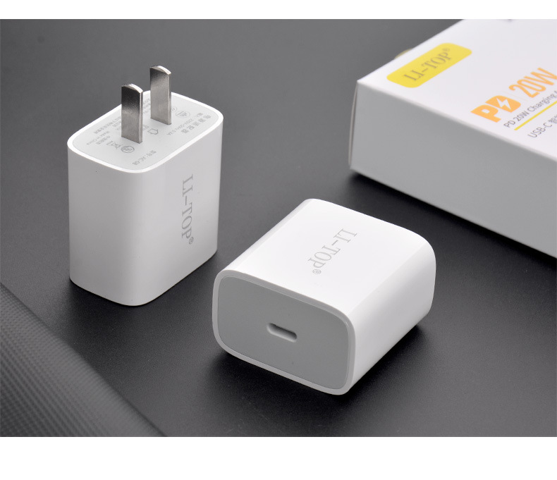 Củ sạc nhanh LI-TOP AC08, PD 20W, đạt chứng nhận 3C tiêu chuẩn quốc gia, hàng chính hãng bảo hành 12 tháng
