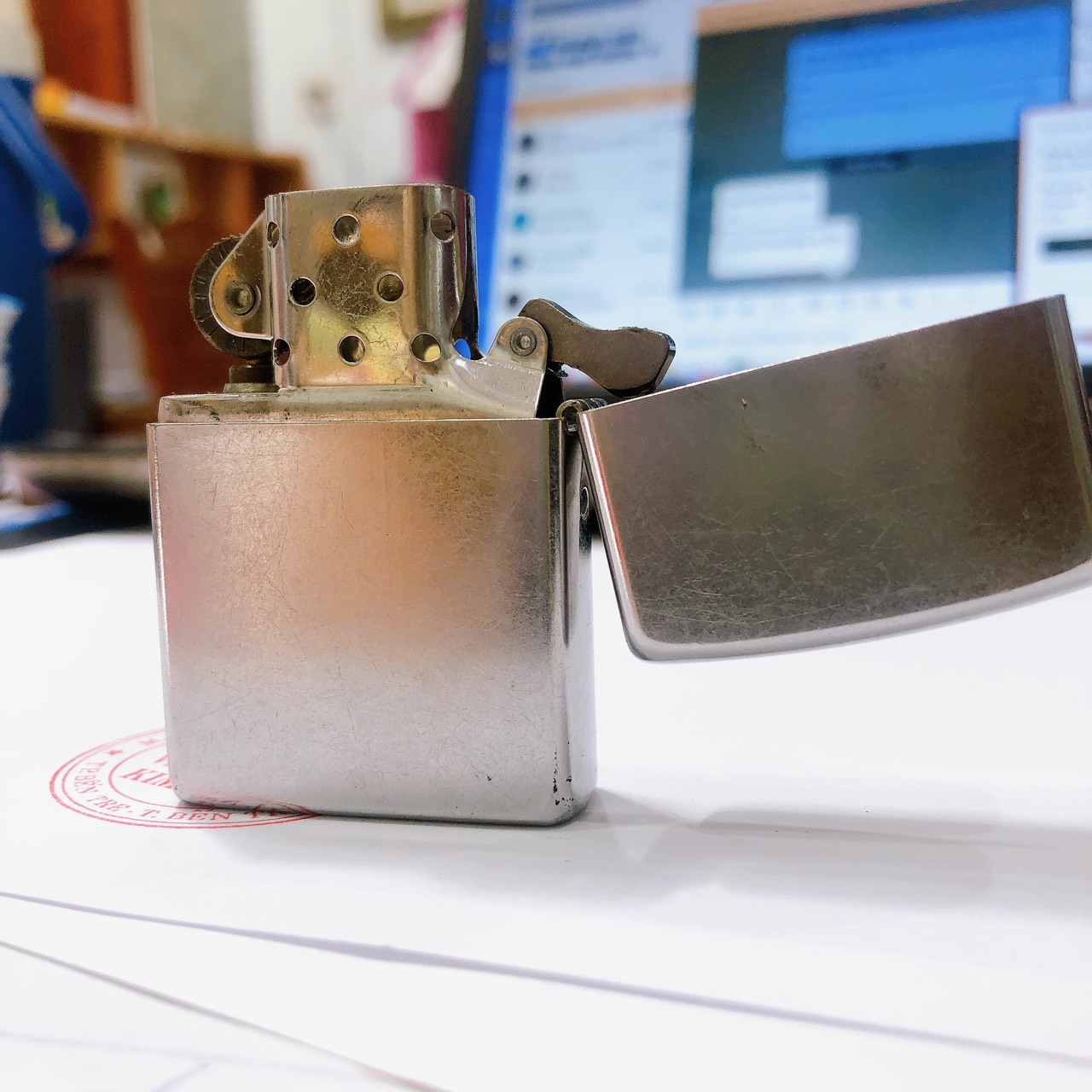 Bật lửa, hộp quẹt Zippo Mỹ khắc ăn mòn đổ sơn JACK DANIELS, Hàng chính hãng