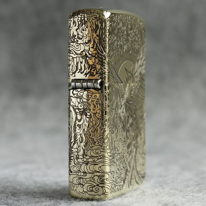 Bật lửa Zippo Mỹ Phượng Hoàng Brass, Cam kết hàng chính hãng có giấy Hải quan gửi kèm đơn hàng