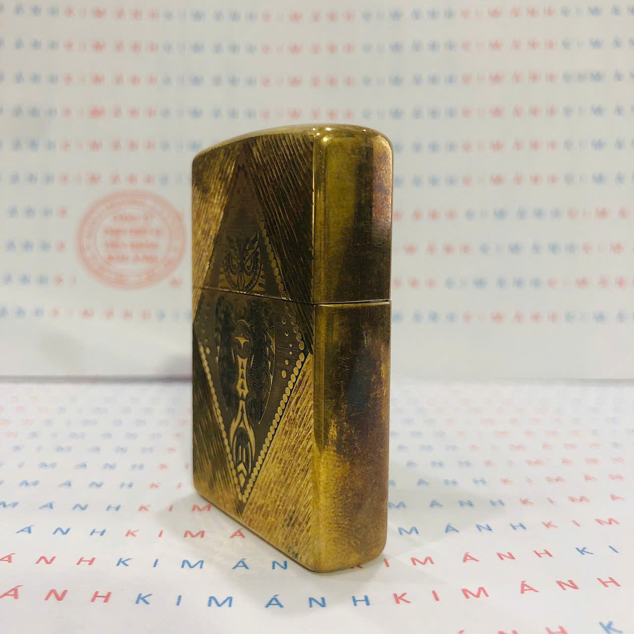 Bật lửa Zippo Mỹ chủ đề Chim Cú Mèo Brass, Cam kết hàng chính hãng có giấy Hải quan gửi kèm đơn hàng