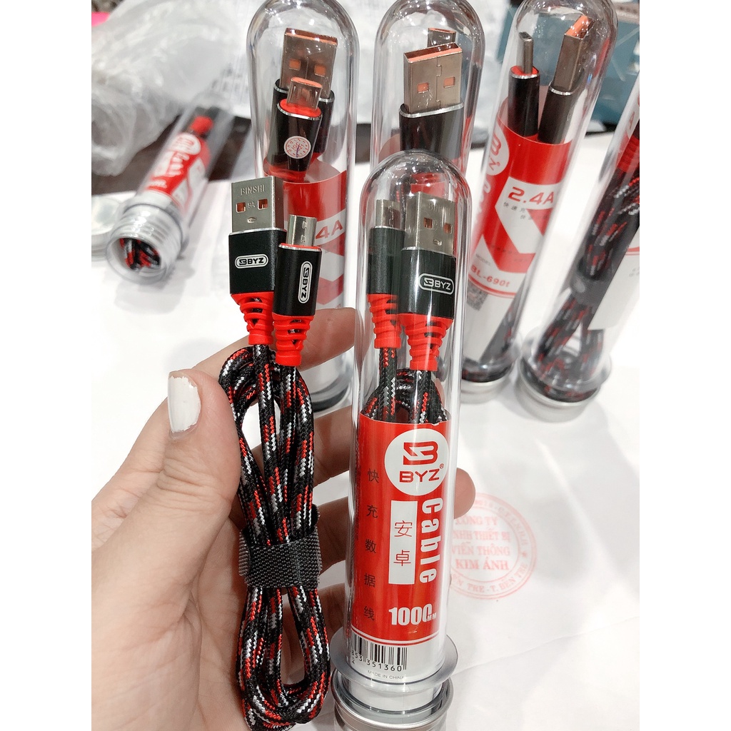 V8-Cáp BYZ 690M- ống nghiệm- dây dù - Chính Hãng, bảo hành 12 tháng