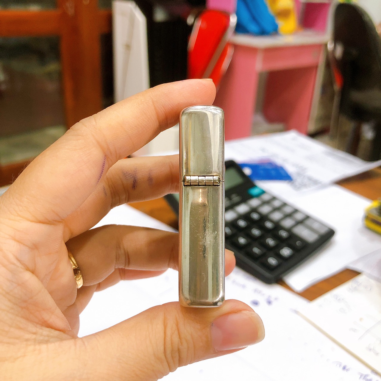 Bật lửa Zippo Mỹ Lacke Bạc khắc ăn mòn 2 mặt GIANTS SPIRIT OF TRADITION, bản giới hạn Limited No. 0740, Hàng chính hãng