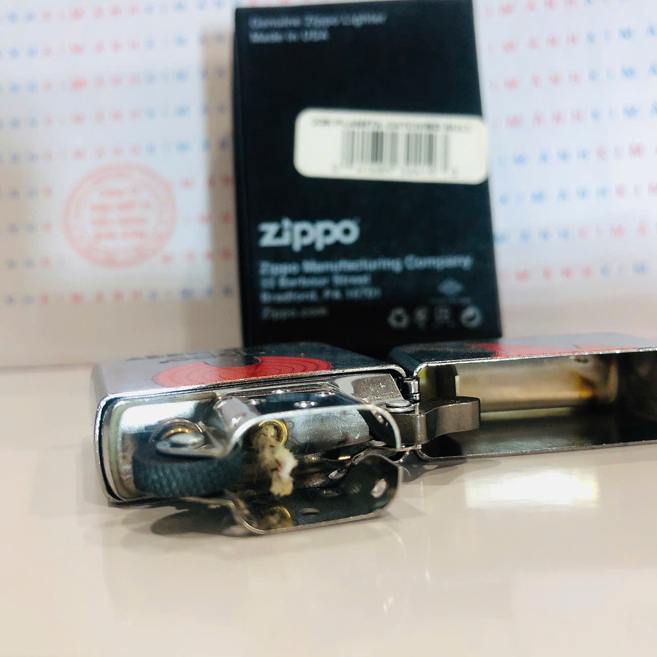 Bật lửa, hộp quẹt Zippo Street Mỹ chủ đề Ngọn lửa SWAP, Cam kết hàng chính hãng có giấy Hải quan gửi kèm đơn hàng