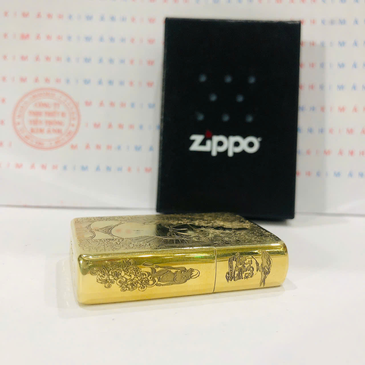 Bật lửa Zippo Mỹ chủ đề Đầu Lâu Tiên Nữ, hàng chính hãng có giấy nhập khẩu gửi kèm theo đơn hàng