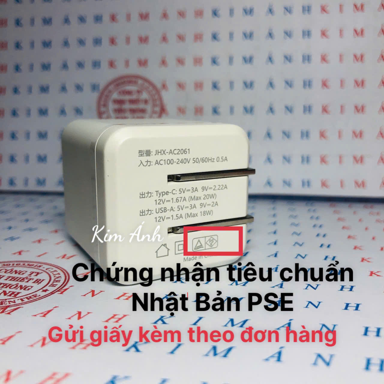 Củ sạc xuất Nhật 20W KFLY ( JHX-AC2061) chứng nhận PSE tiêu chuẩn Nhật Bản, bảo hành chính hãng 12 tháng
