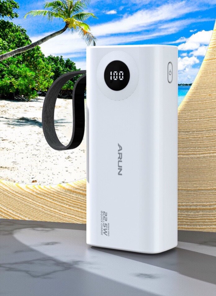 Pin sạc dự phòng Arun Mini 4 Pro 15000 mAh, sạc nhanh 22.5W nhỏ Gọn, có màn hình LCD hiển thị pin