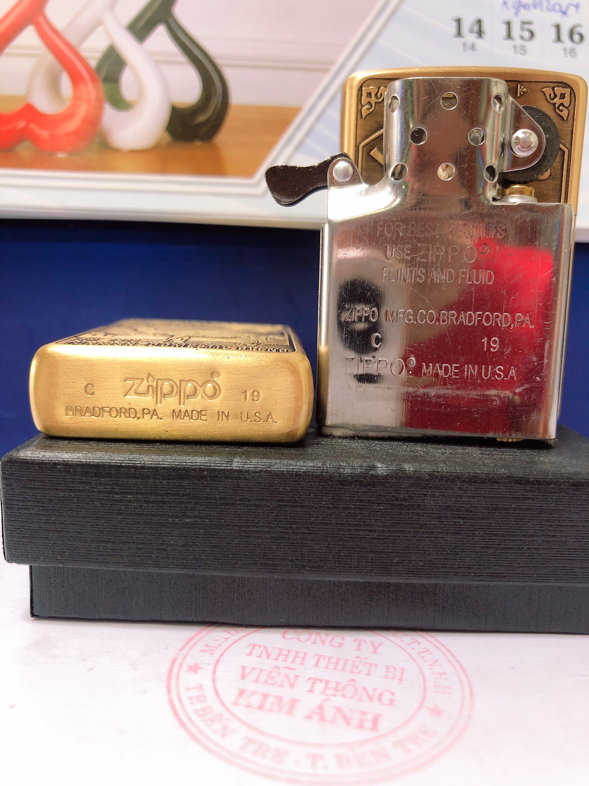Bật Lửa Zippo Khắc Ăn Mòn Mẫu Lạc Đà, Có tem đỏ