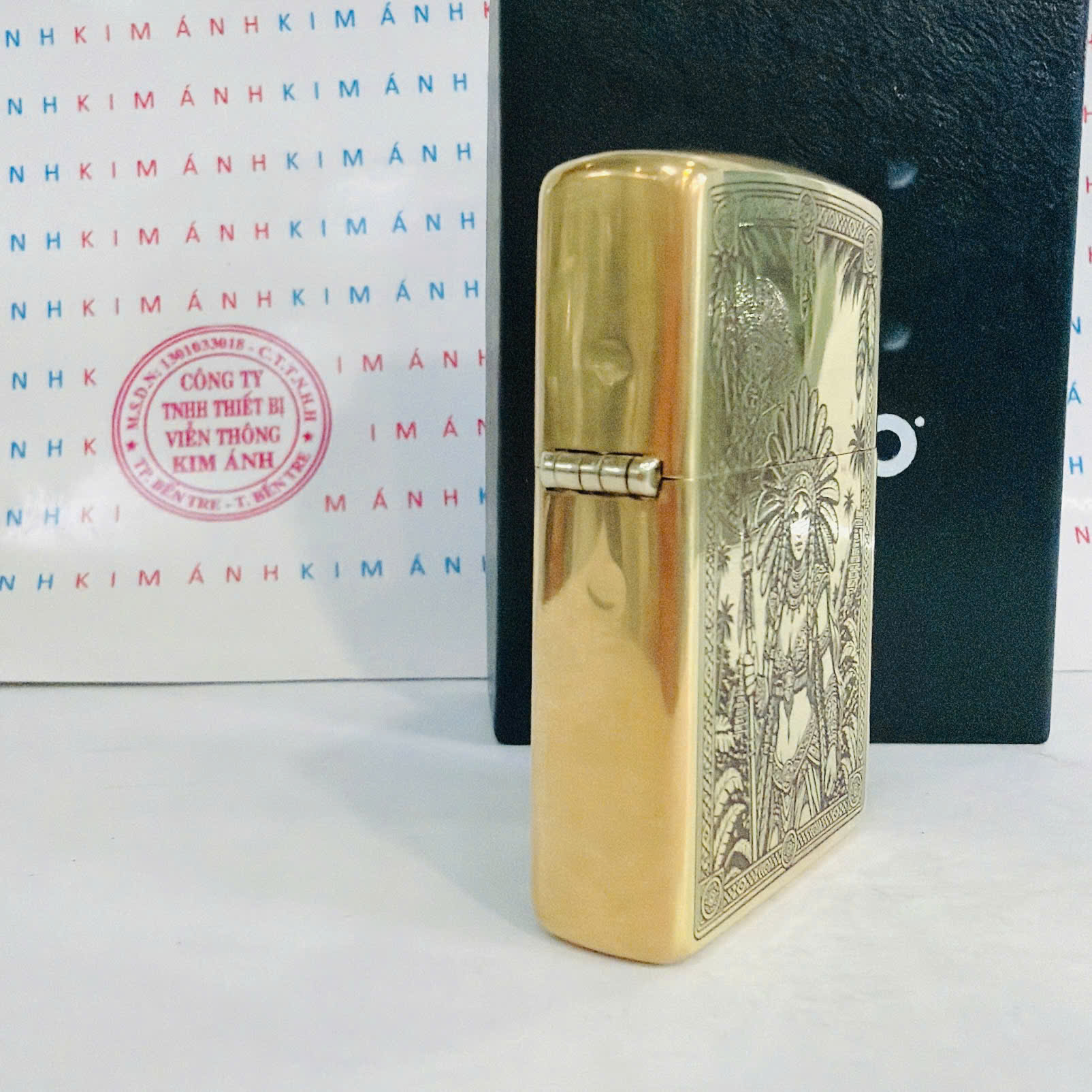 Bật Lửa Zippo Mỹ Nữ Chiến Binh Da Đỏ, Hàng Chính Hãng Có Giấy Hải Quan Gửi Kèm Đơn Hàng
