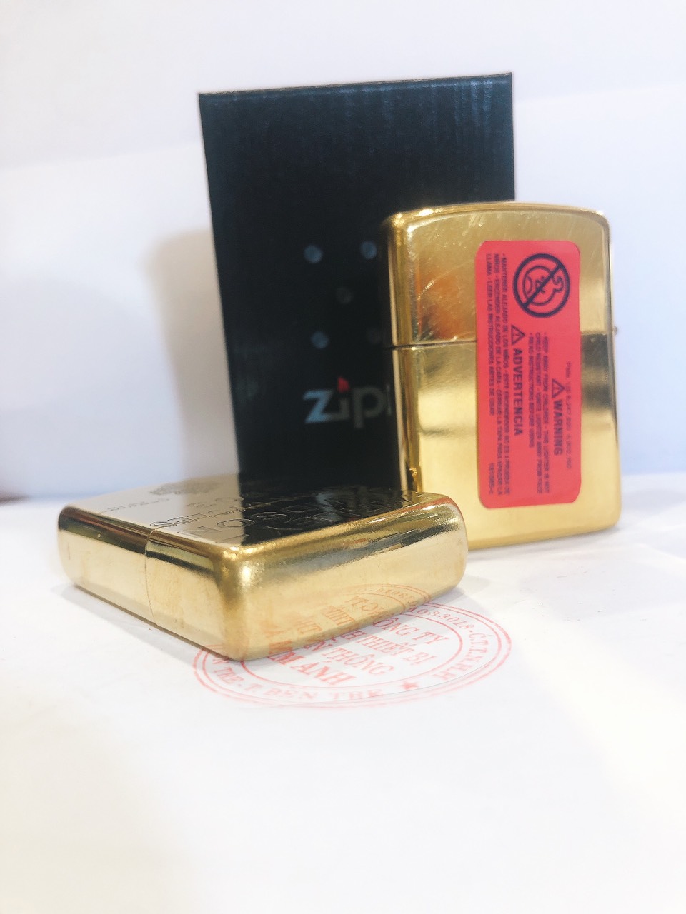 Bật lửa, hộp quẹt Zippo Armor vỏ dầy, khắc chìm HARLEY- LOGO MOTOR 3 SAO, Hàng loại 1 vỏ bằng đồng có tem đỏ
