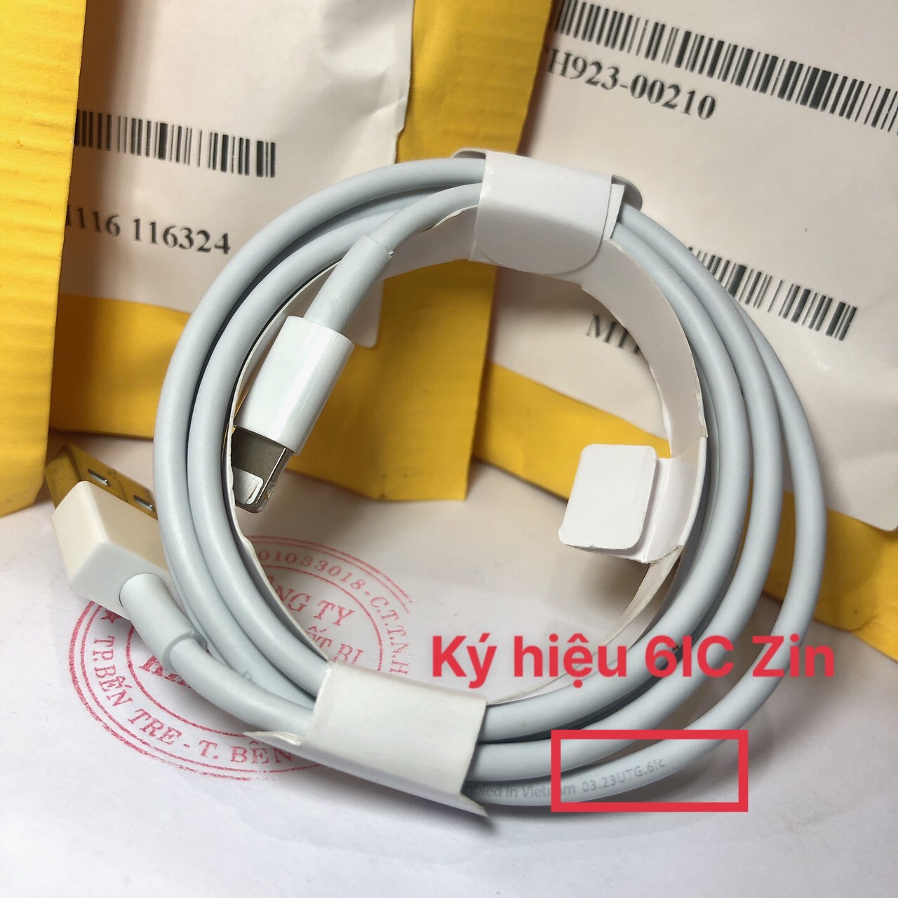 Cáp túi vàng xuất Nhật Loại 6IC Zin chân cắm I , trên dây có in 6IC