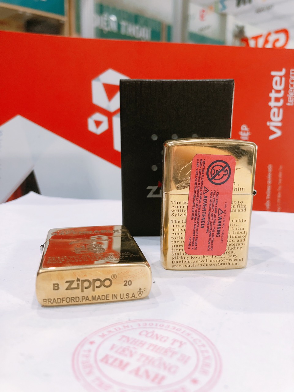 Bật lửa Zippo Armor vỏ dầy, khắc chìm Chim Đậu Đầu Lâu, hàng loại 1 vỏ bằng đồng có tem đỏ