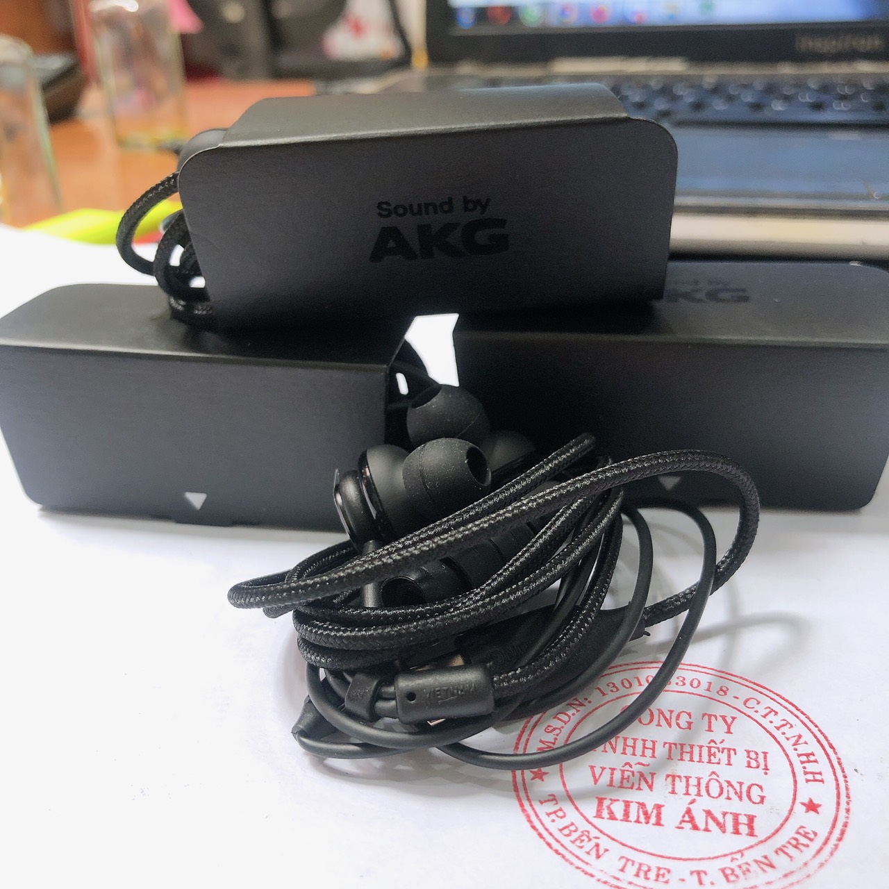 Tai nghe AKG linh kiện dùng cho Galaxy Note 10 - Note 10plus, chân cắm Type C, dây dù chống rối