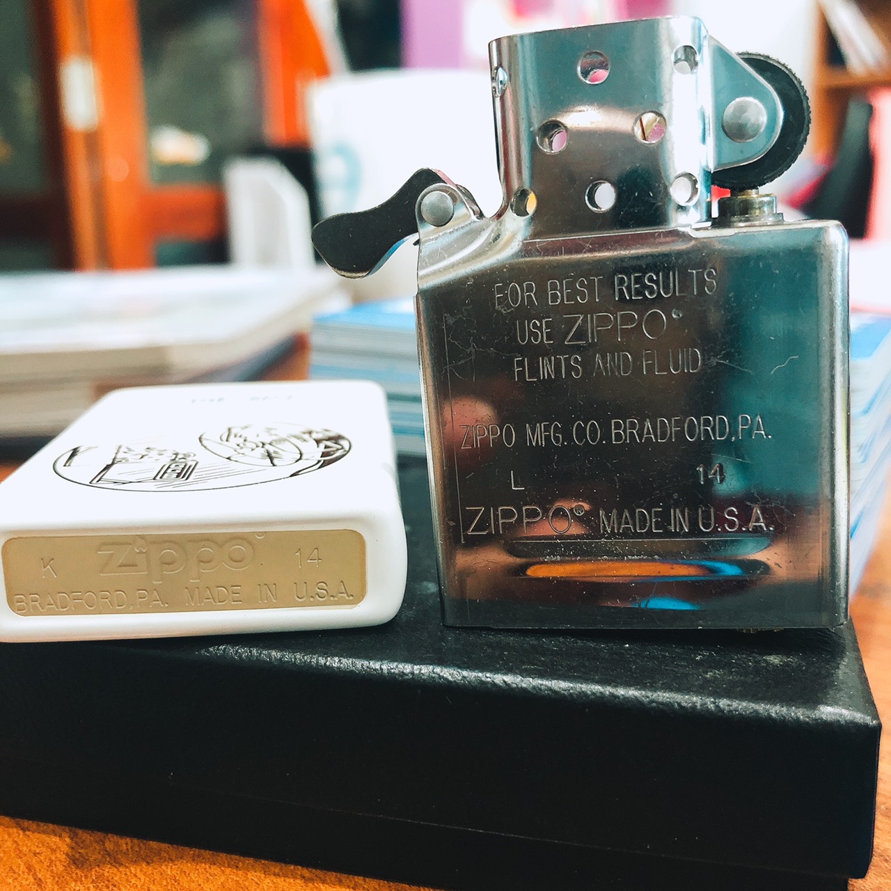 Bật lửa Zippo Mỹ sơn tĩnh điện TRY THE FAN TEST 1932-2012, Hàng chính hãng