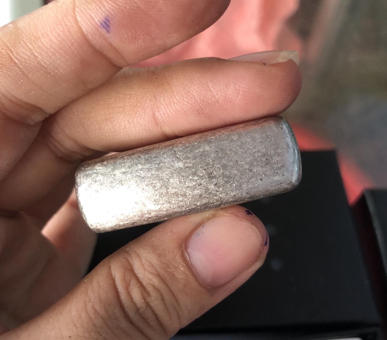 Bật Lửa Zippo Bạc GIẢ Cổ Loại Trơn HÀNG CAO CẤP VỎ ĐỒNG CÓ TEM ĐỎ