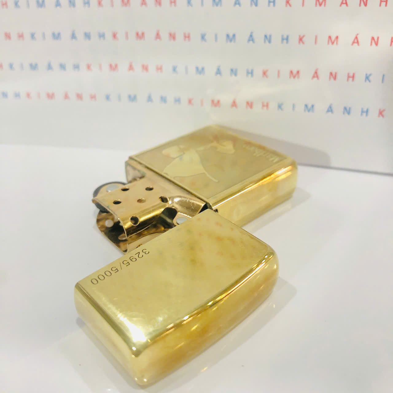 Bật lửa Zippo Brass MỸ Marlboro Limited, hàng Chính Hãng do Kim Ánh nhập khẩu có giấy Hải Quan đi kèm