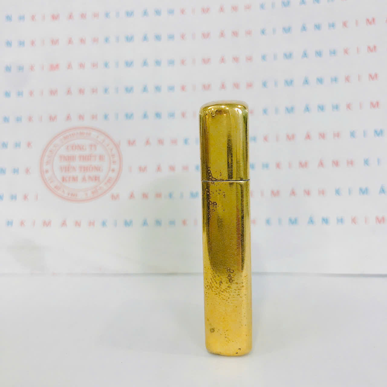 Bật Lửa Zippo Slim Venice Brass Like New - Hàng Mỹ Chính Hãng (Có Giấy Tờ Nhập Khẩu Gửi Kèm Theo Đơn Hàng )