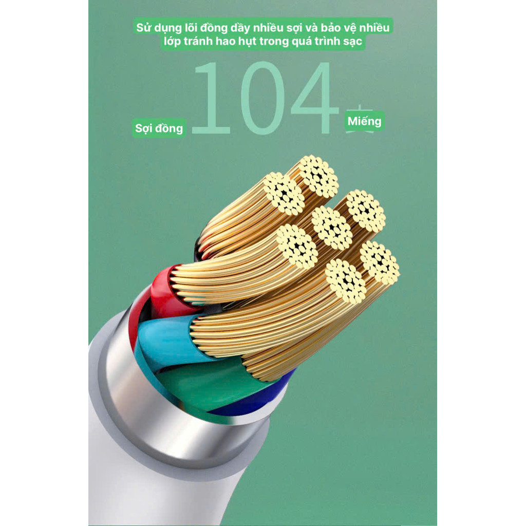 Dây sạc nhanh LI-TOP LX11 chân IOS / L  (hộp giấy) công suất 66W, Kim Ánh cho dùng thử 30 ngày, bảo hành 12 tháng