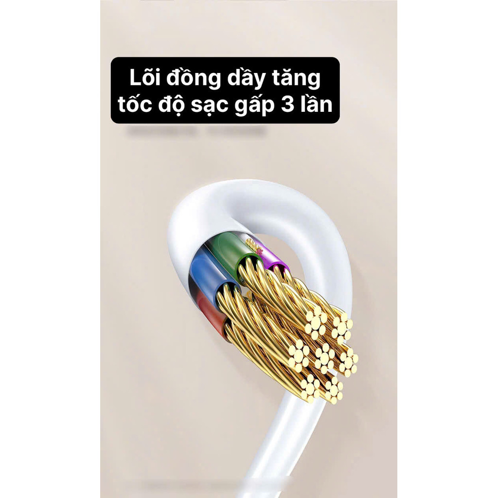 Dây sạc LI-TOP LX33 chân Type C (hộp giây), dòng điện 5V- 3A, Kim Ánh cho dùng thử 30 ngày, bảo hành chính hãng 12 tháng