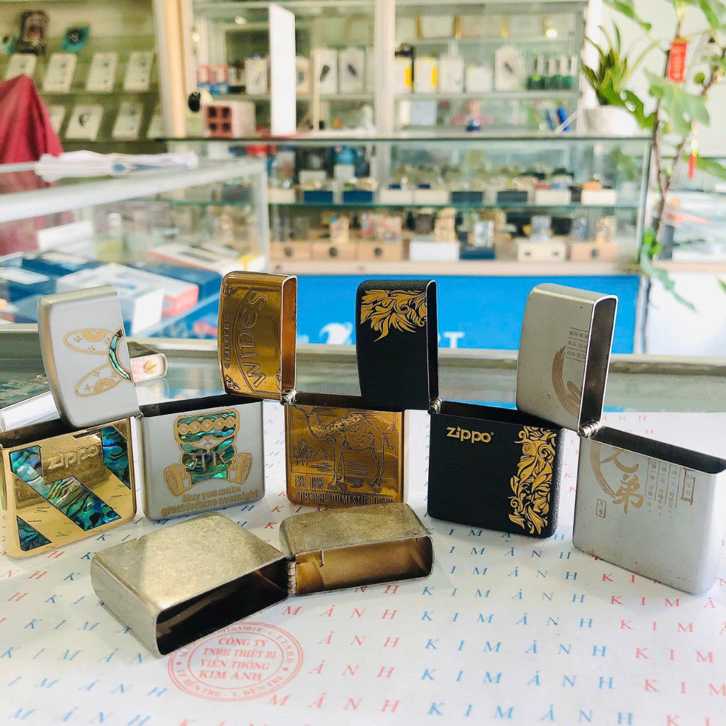Thanh lý mô hình Zippo, các mẫu bị trầy xước, hoen ố, shop bán rẻ cho khách dùng trải nghiệm