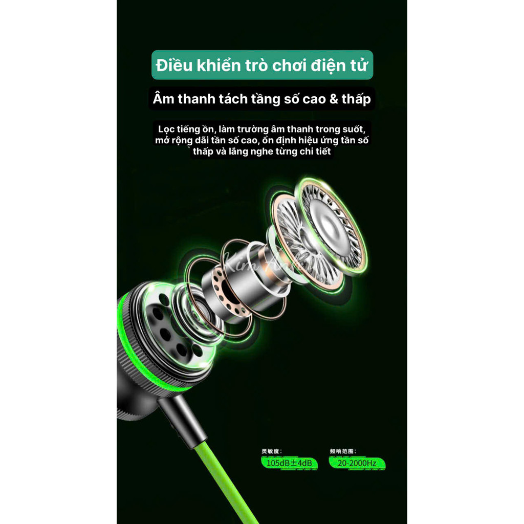 Tai nghe chơi Game Lip-Top Q20 chân Type C, check QR tra nguồn gốc, có Micro và nút chỉnh âm lượng, Hàng chính hãng