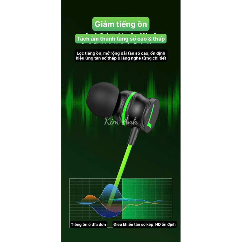 Tai nghe chơi Game Lip-Top Q20 chân Type C, check QR tra nguồn gốc, có Micro và nút chỉnh âm lượng, Hàng chính hãng