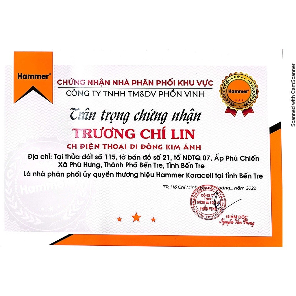 Sạc Dự Phòng Hammer H-PC06 22.5W Dung Lượng 50.000mAh, Kim Ánh Cam Kết Hàng Chính Hãng Bảo Hành 12 Tháng