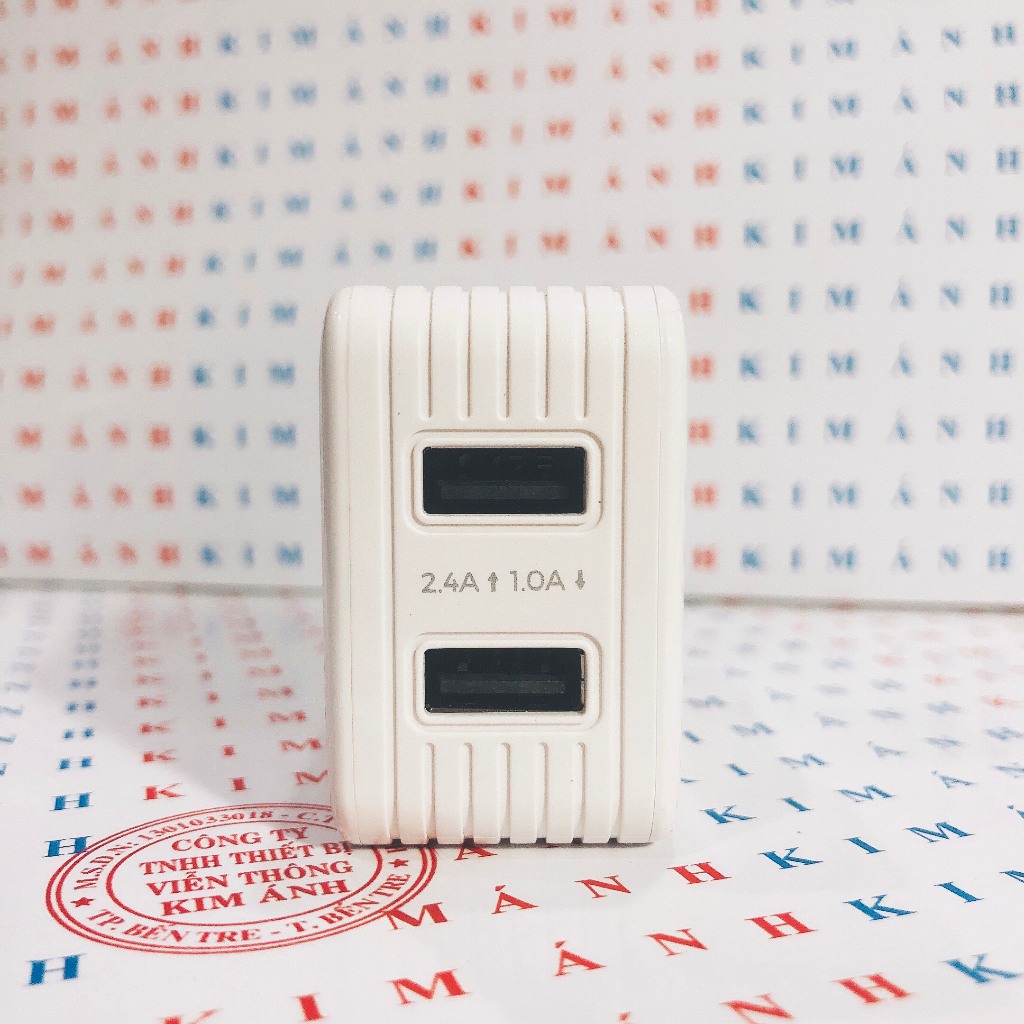 Bộ Sạc nhanh Koracell 2.4A chân L (2 cổng USB), check Qr kiểm tra hàng chính hãng, bảo hành 12 tháng