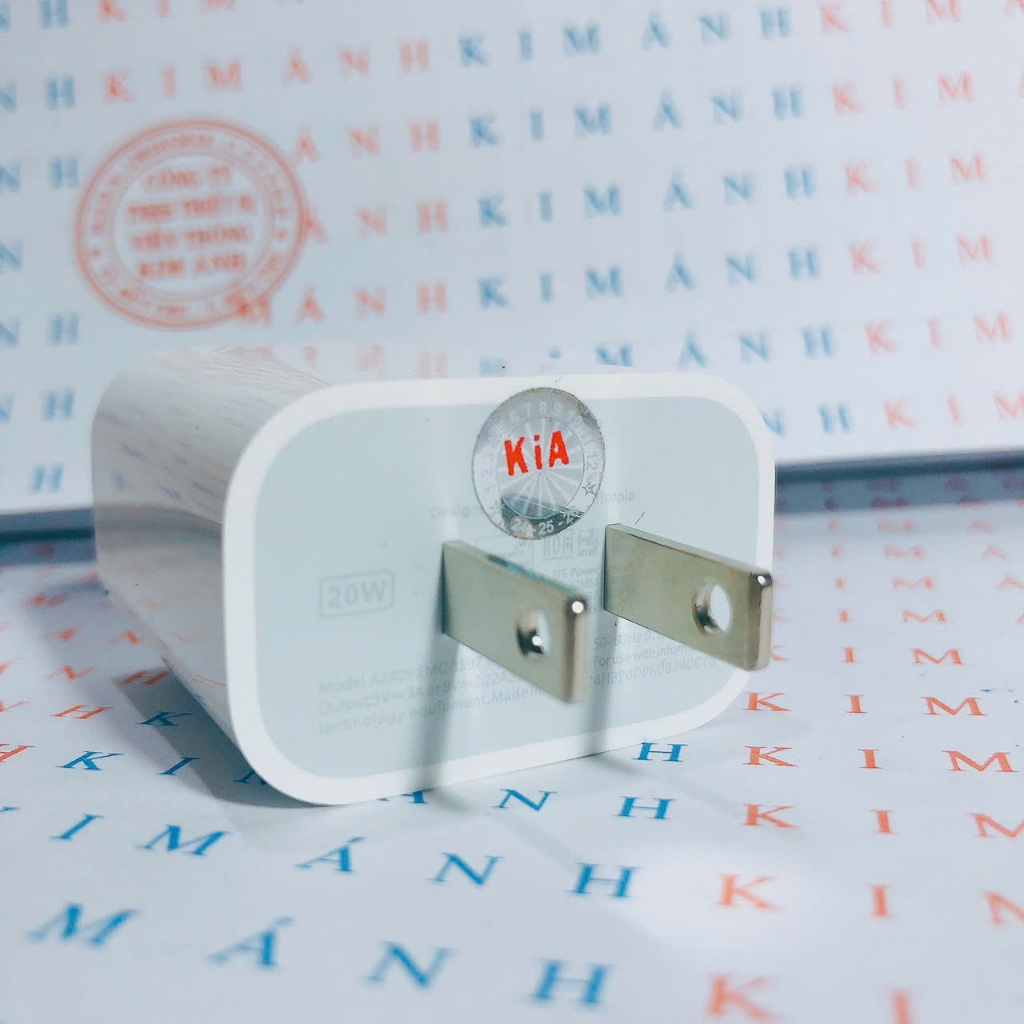 Củ sạc nhanh PD 20W dùng cho Iphone, chân đồng, chống cháy, nặng 54gram, bảo hành 12 tháng, được dùng thử 30 ngày